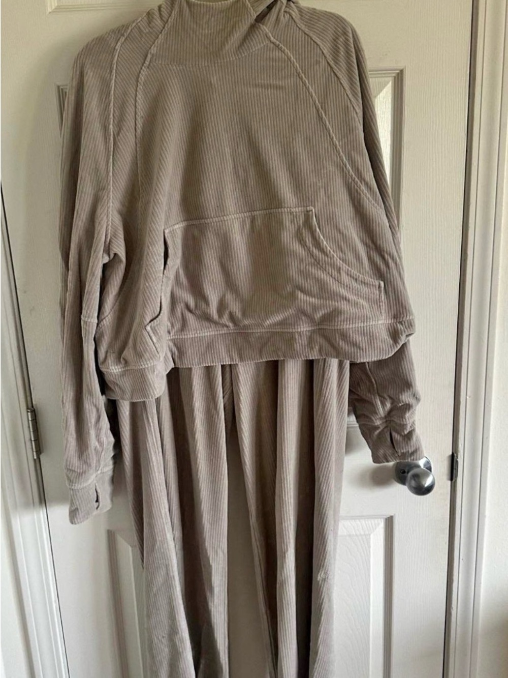 lululemon Beige Corduroy Set